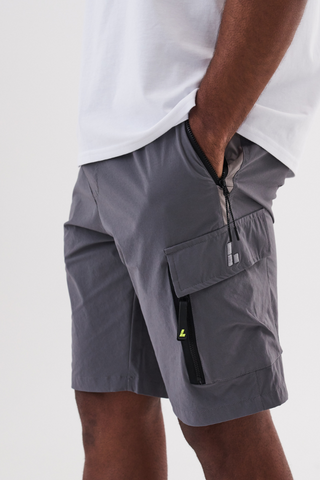 Navigate 2 Tone Cargo Short - Grey