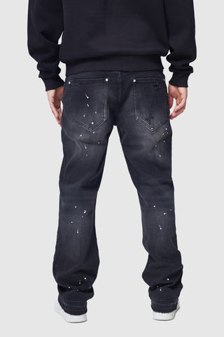 Matteo Straight Leg Jean - Faded Black