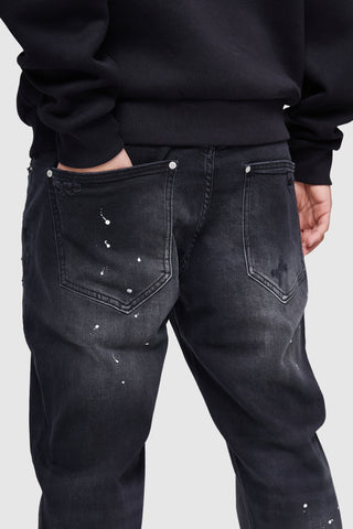 Matteo Straight Leg Jean - Faded Black