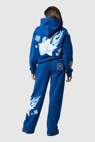 Capuche « Shoot For The Stars » pour femme - Bleu marine océan