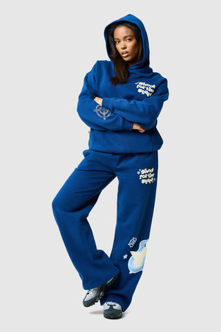 Capuche « Shoot For The Stars » pour femme - Bleu marine océan