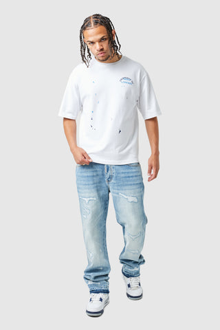 Ravi Jean - Délavage bleu clair