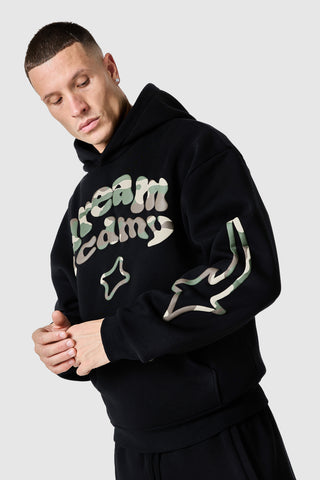 Camo Dream Acdmy Hood - Black
