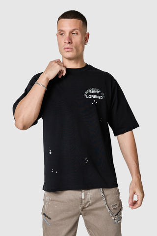T-shirt St Lorenzo Painter 2.0 - Noir