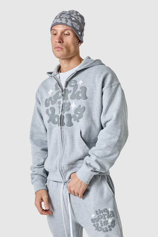 Capuche Fz World Is Yours - Gris chiné