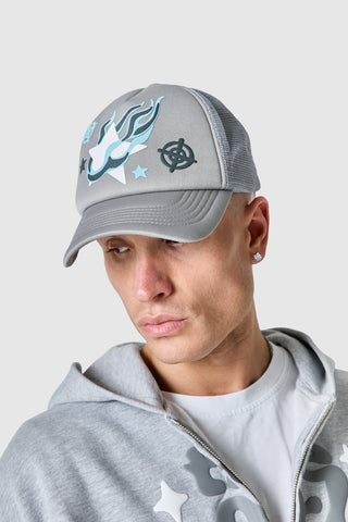 Casquette Trucker Target - Gris lune