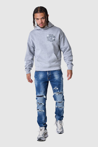 Capuche World Is Yours 2.0 - Gris chiné