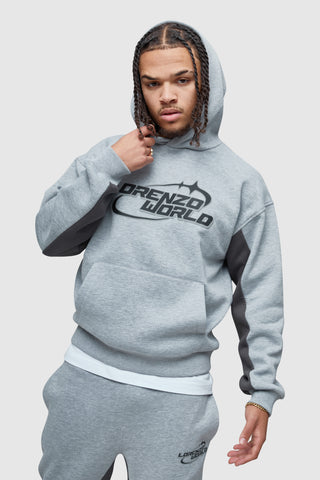 LORENZO WORLD HOOD - GREY