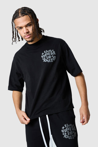 T-shirt « Le monde est à toi » 2.0 – Noir