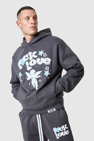 Capuche Fxck Love - Gris Volcan