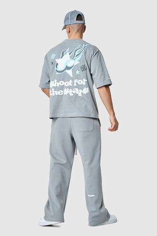 T-shirt « Shoot For The Stars » - Gris lune