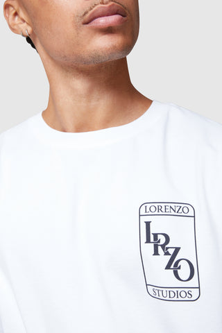 Lrzo Badge Twinset - White