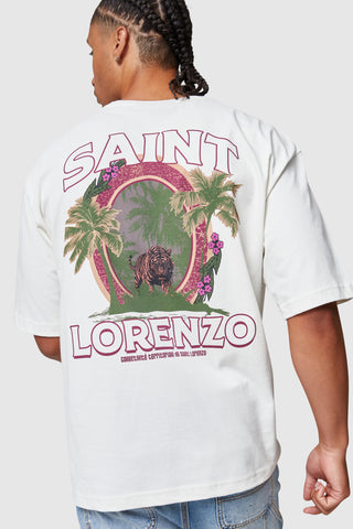 Saint Lorenzo Stamp Tee - Off White