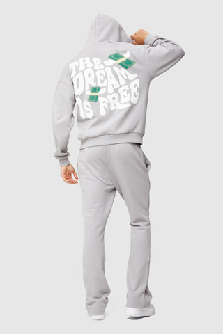 Dream Is Free Flared Jogger - Grey