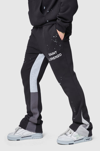 Saint Panel Tracksuit - Black