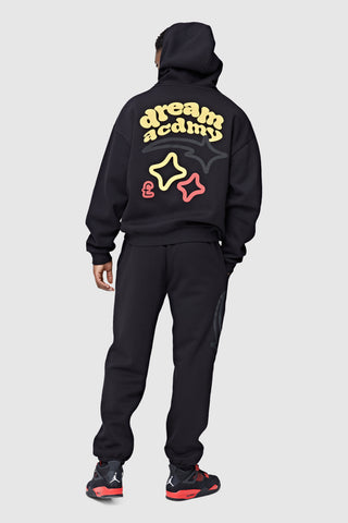 Dream Acdmy Zip Hood - Black/Yellow/Red