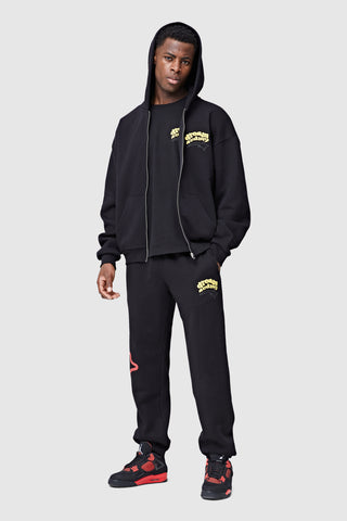 Dream Acdmy Zip Hood - Black/Yellow/Red