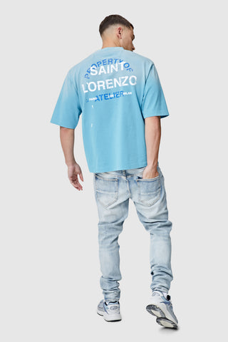 St Lorenzo Painter Tee - Blue