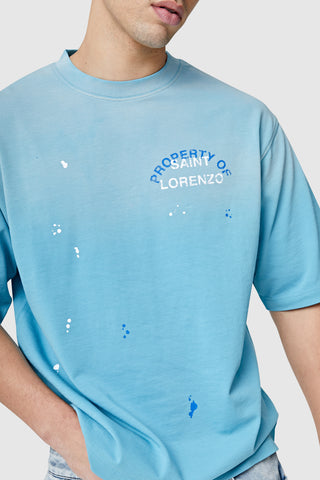 St Lorenzo Painter Tee - Blue