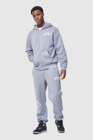 Dream Acdmy Zip Hood - Grey