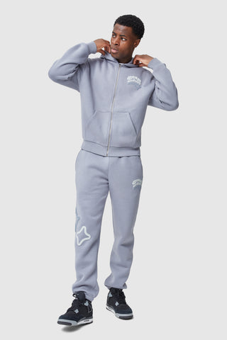 Dream Acdmy Zip Hood - Grey