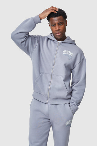 Dream Acdmy Zip Hood - Grey