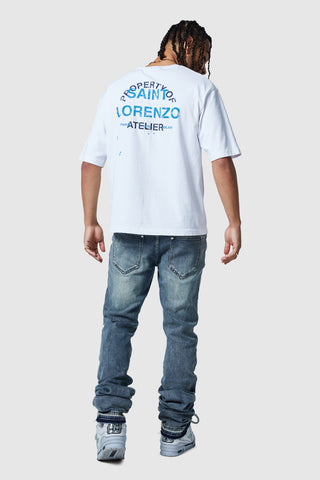Jean Stacked - Bleu Vintage