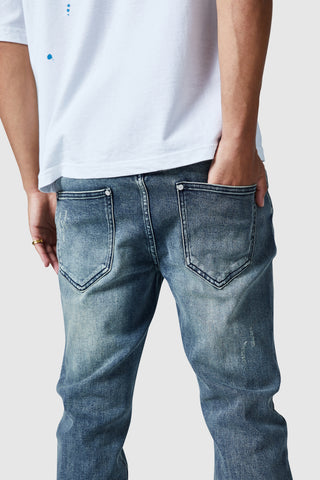 Jean Stacked - Bleu Vintage