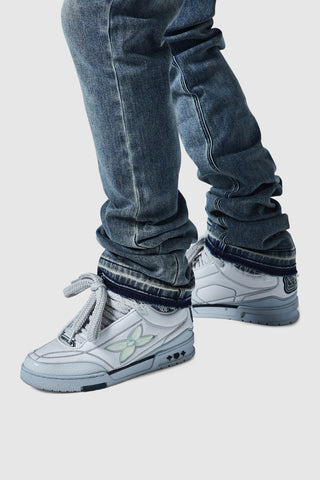 Jean Stacked - Bleu Vintage