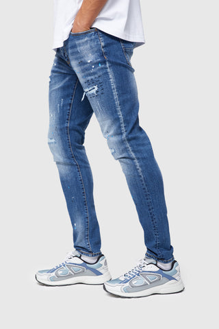 Richie Distressed Jean - Blue