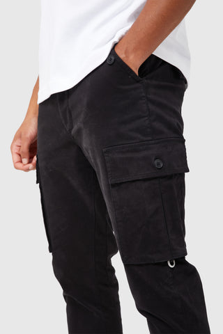 NOMAD CARGO FLARE PANT - BLACK