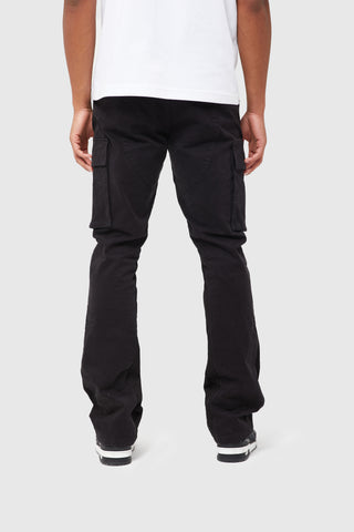 NOMAD CARGO FLARE PANT - BLACK